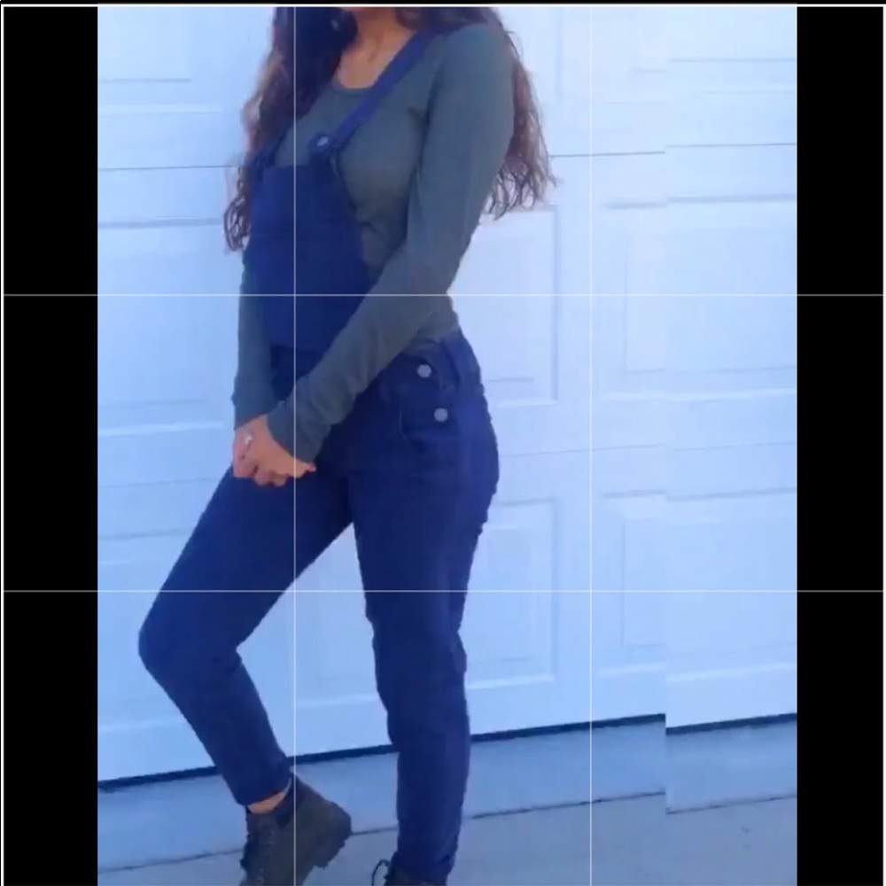 Navy blue overalls